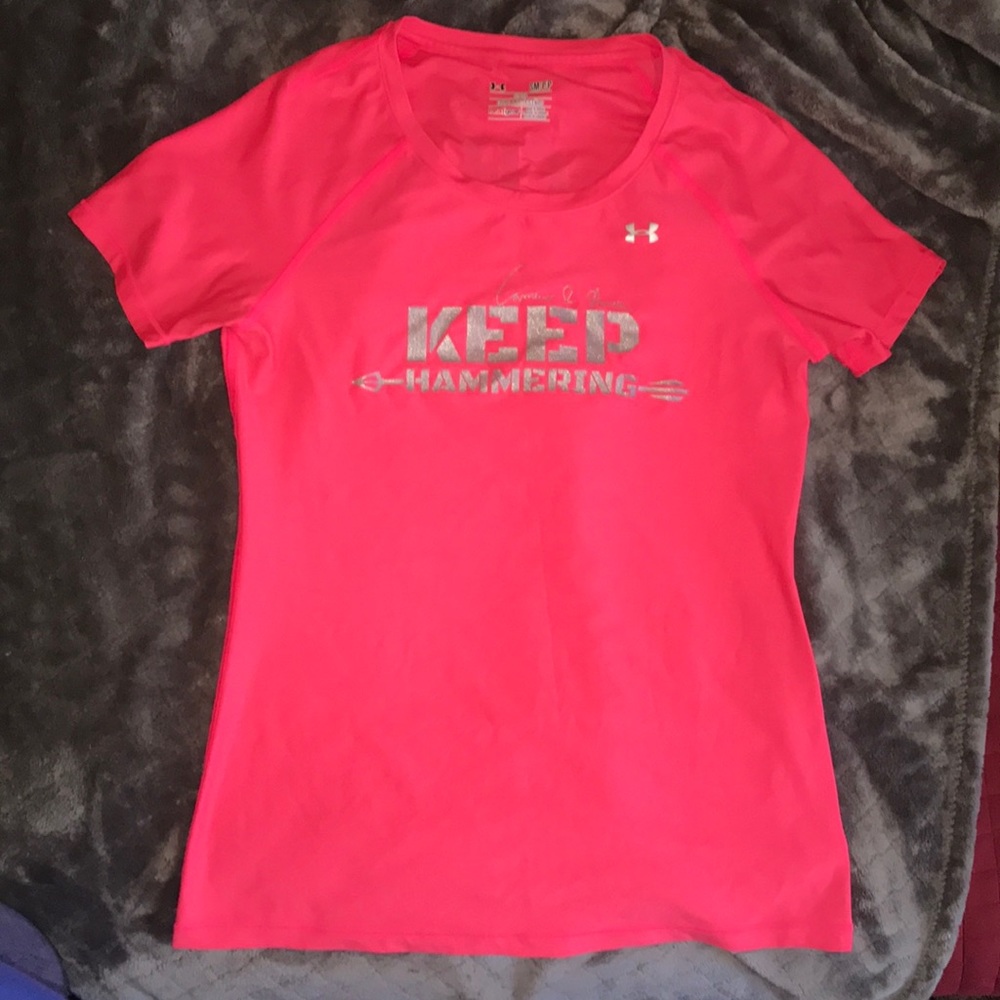 cameron hanes under armour tee